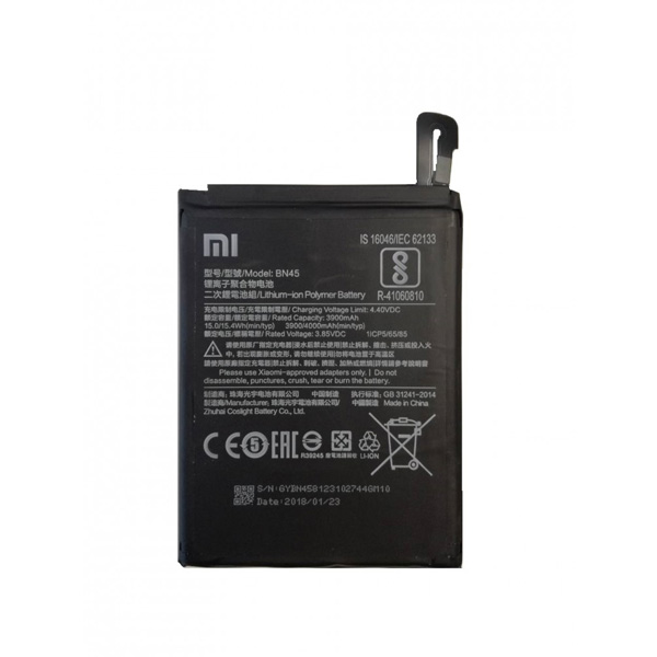 باتری موبایل شیاوومی redmi note 5 مدل BN45 با ظرفیت 3900mAh میباشد برای سفارش با شماره 09126439322 تماس بگیرید