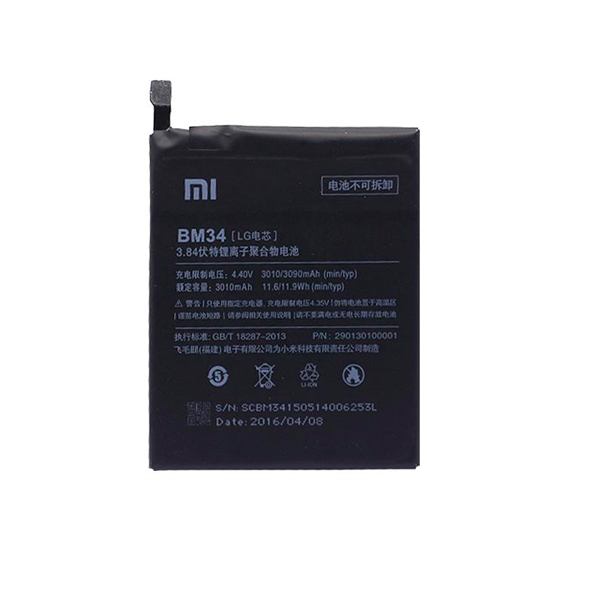 باتری موبایل شیاوومی Note pro مدل BM34 با ظرفیت 3090mAh میباشد برای سفارش با شماره 09126439322 تماس بگیرید