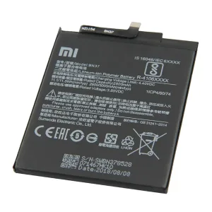 باتری موبایل BN37 ظرفیت 3000 میلی آمپر ساعت مناسب برای گوشی موبایل شیائومی redmi 6a برای سفارش با شماره 09126439322 تماس بگیرید