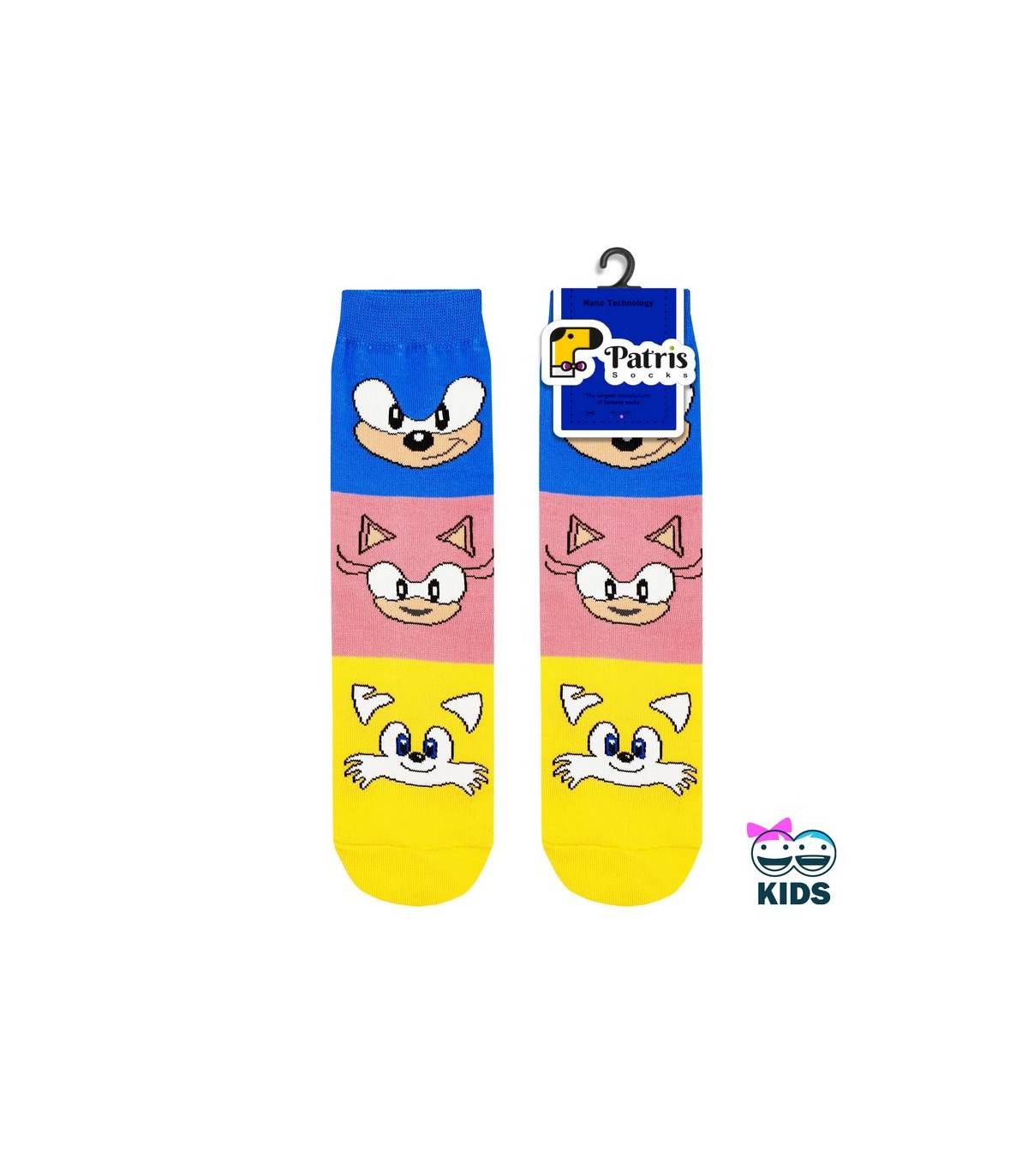 جوراب ساقدار کودک ( 5تا10 سال) مدل سونیک فیس پاتریس