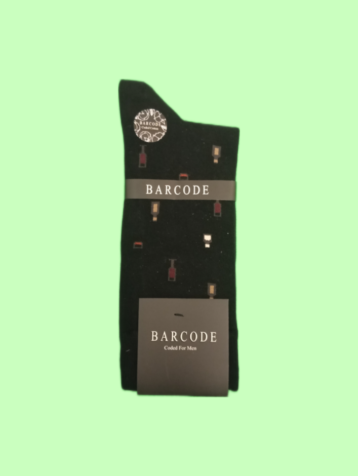 جوراب ساقدار مردانه بارکد مدل بطری