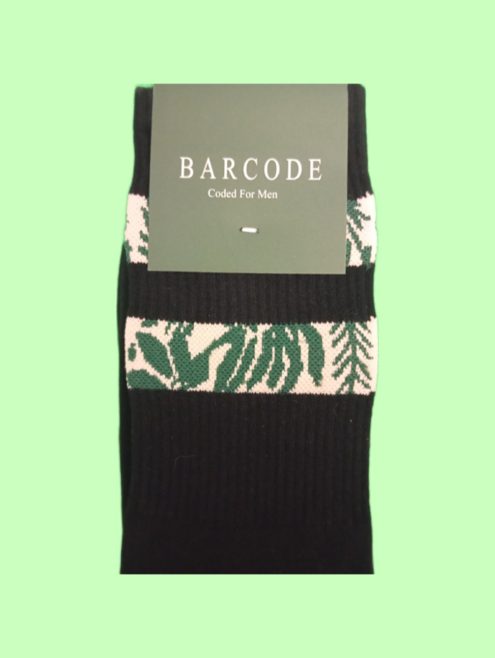 جوراب ساقدار مردانه بارکد مدل دو خط برگ - Image 2