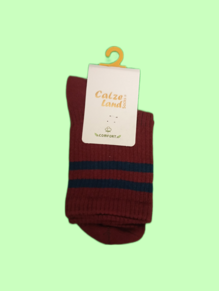 جوراب نیم ساق کالزلند مدل اسپرت دو خط